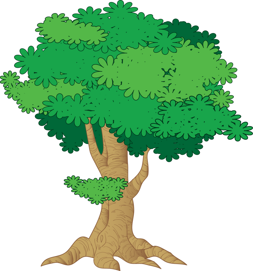 Big Tree Cartoon illustration